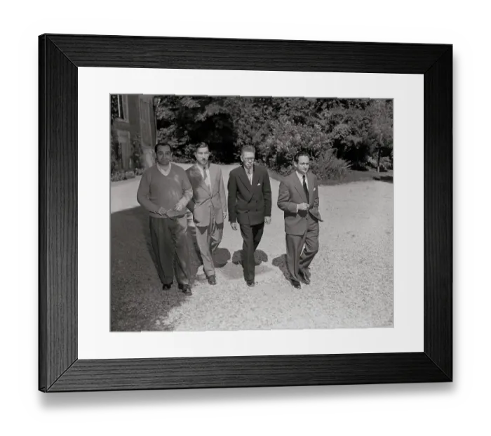 Framed Print : Pierre Mendes-France with Others Framed Print : Pierre Mendes-France with Others