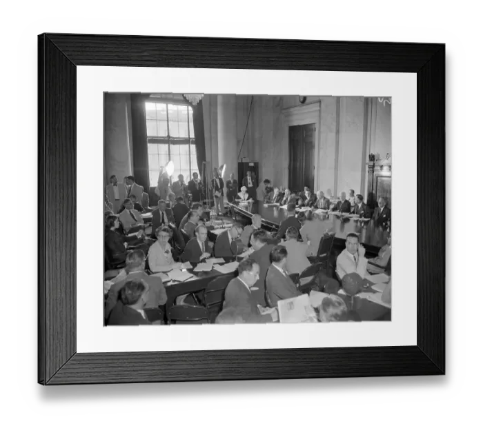 Framed Print : First Session of the Senate Censure Committee Framed Print : First Session of the Senate Censure Committee