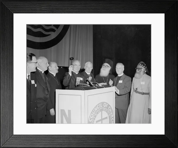 Framed Print : Church Leaders at World Council of Churches Assembly Framed Print : Church Leaders at World Council of Churches Assembly