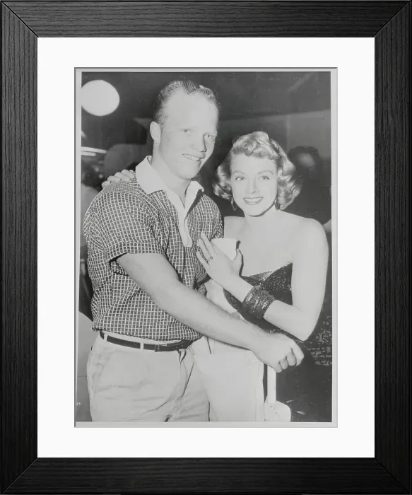 Framed Print : Portrait of Dennis Crosby and Rosemary Clooney
