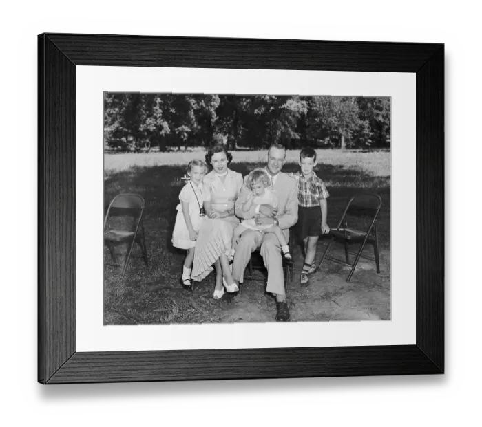 Framed Print : Portrait of the Eisenhower Family Framed Print : Portrait of the Eisenhower Family