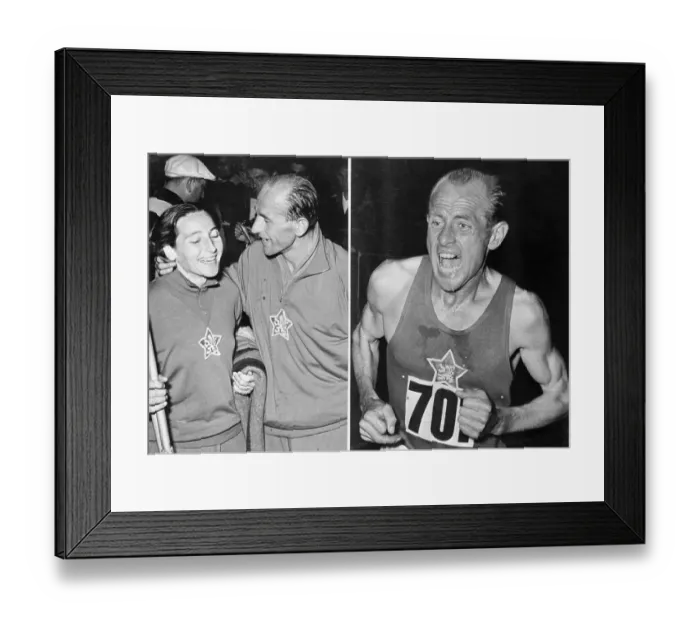 Framed Print : Portrait of Emil Zapotek Framed Print : Portrait of Emil Zapotek