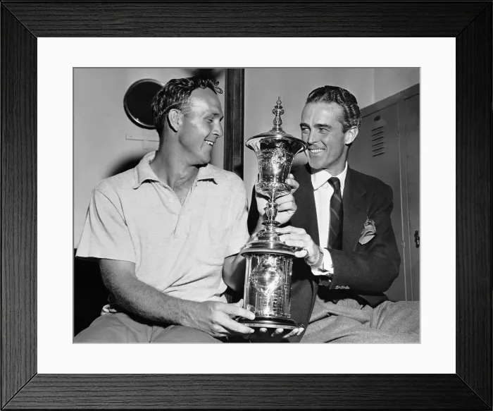 Framed Print : Arnold Palmer and Robert Sweeny with US Amateur Trophy Framed Print : Arnold Palmer and Robert Sweeny with US Amateur Trophy
