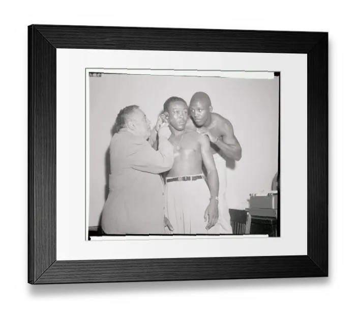Framed Print : Doctor Checking Out Kid Gavilan's Ear Framed Print : Doctor Checking Out Kid Gavilan's Ear