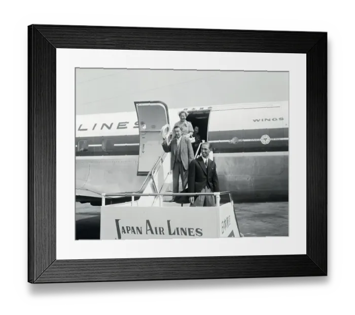 Framed Print : Emperor Hirohito with wife Framed Print : Emperor Hirohito with wife