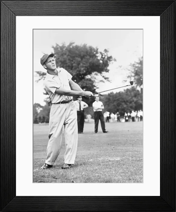 Framed Print : Arnold Palmer Swinging Club Framed Print : Arnold Palmer Swinging Club