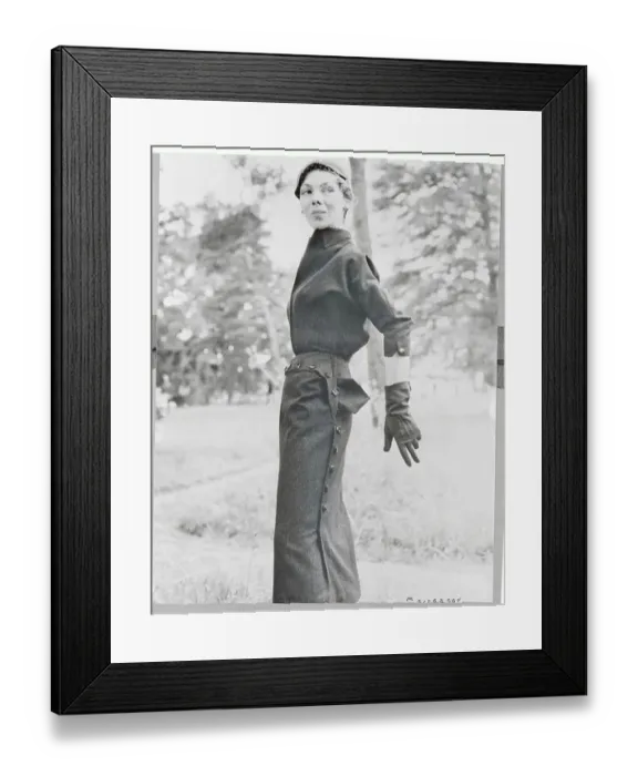 Framed Print : Woman Modeling a Designer Dress Framed Print : Woman Modeling a Designer Dress