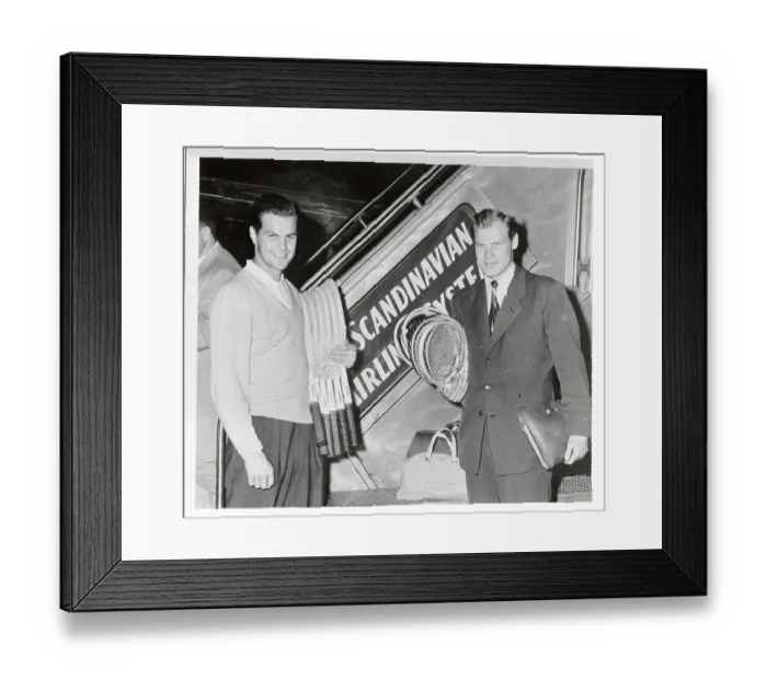 Framed Print : Portrait of Sven Davidson and Lennart Bergelin