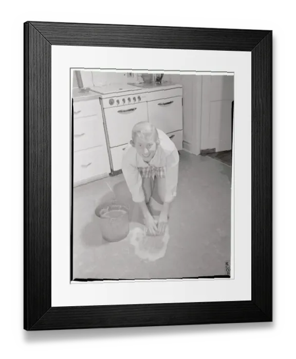 Framed Print : Joan Alderson at Home Framed Print : Joan Alderson at Home