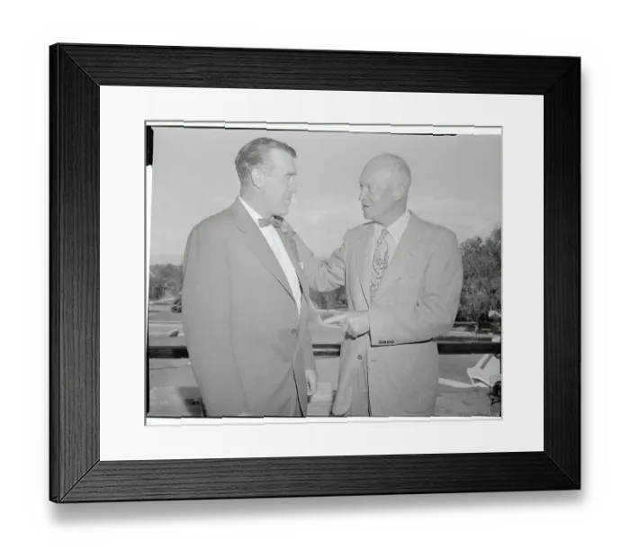 Framed Print : Frank Leahy with Dwight D. Eisenhower Framed Print : Frank Leahy with Dwight D. Eisenhower