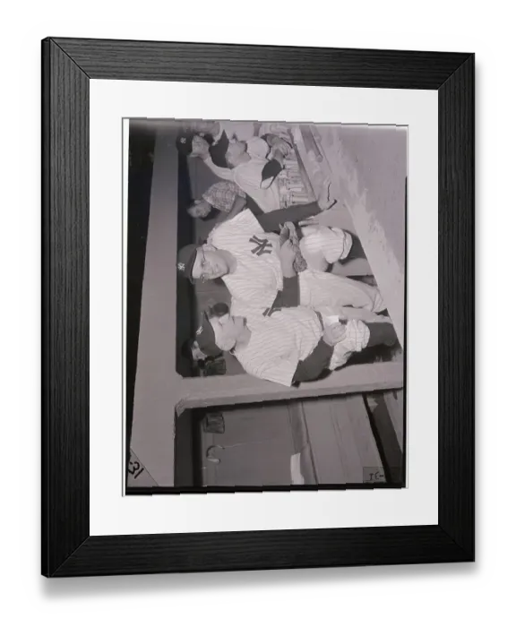 Framed Print : Casey Stengel and Jim Konstanty in Dugout
