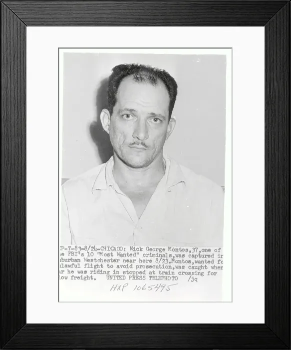 Framed Print : Portrait of Nick G. Montos