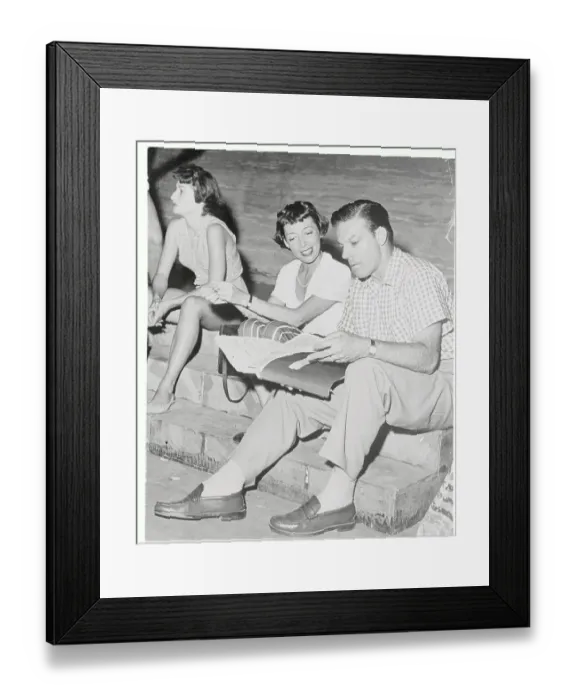 Framed Print : Imogene Coca with John Tyers Framed Print : Imogene Coca with John Tyers