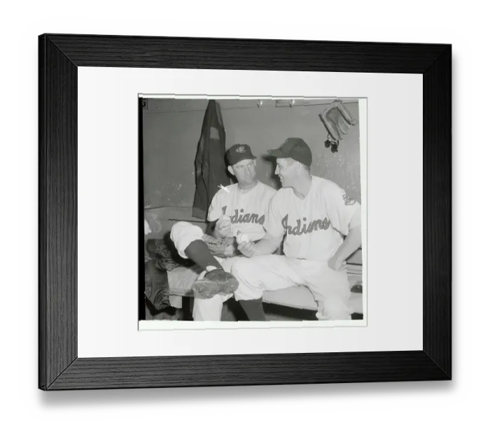 Framed Print : Portrait of Bob Lemon and Bob Feller Framed Print : Portrait of Bob Lemon and Bob Feller