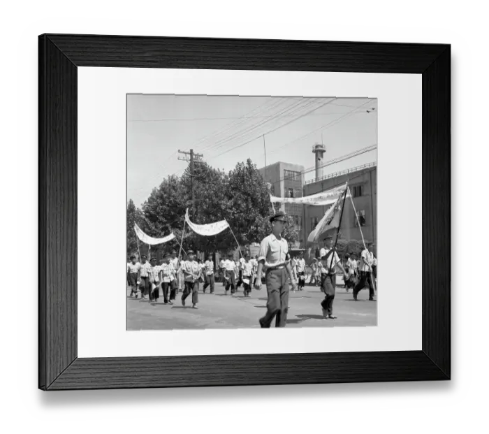 Framed Print : Protest in Seoul Framed Print : Protest in Seoul