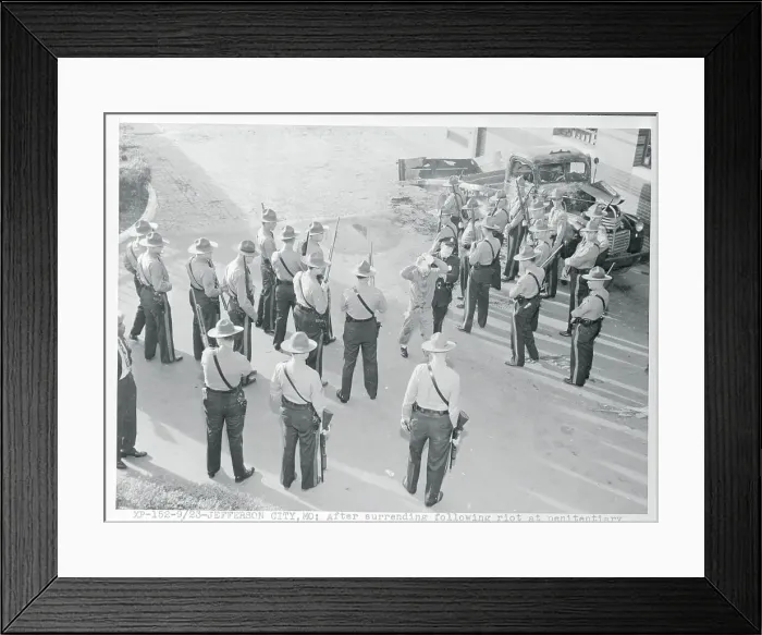 Framed Print : Prisoner Surrendering Himself Framed Print : Prisoner Surrendering Himself