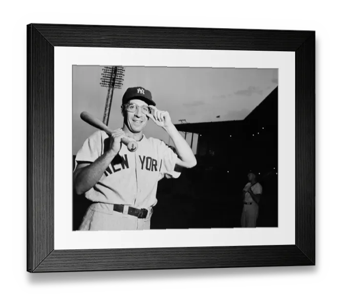 Framed Print : Phil Rizzuto Adjusting His Glasses Framed Print : Phil Rizzuto Adjusting His Glasses
