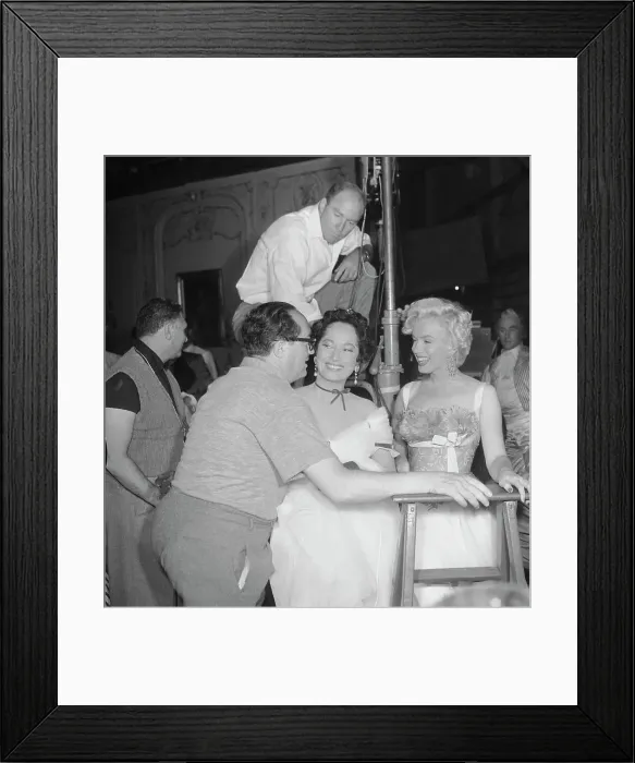 Framed Print : Director Henry Koster Joking with Marilyn Monroe Framed Print : Director Henry Koster Joking with Marilyn Monroe