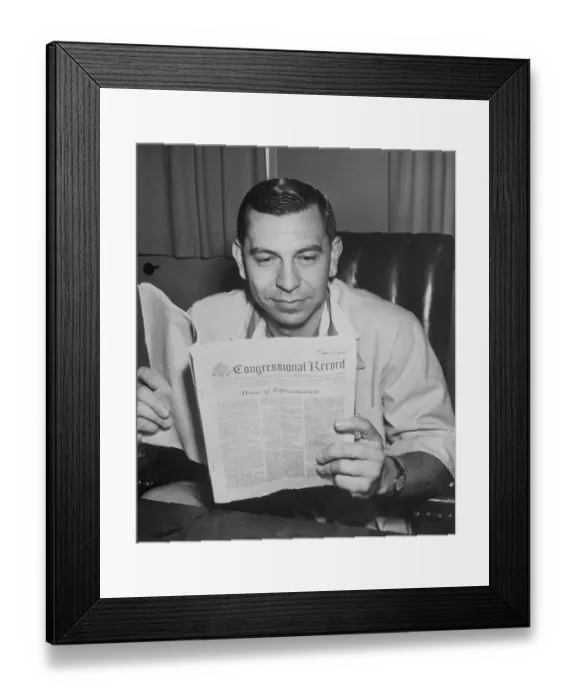 Framed Print : Portrait of Jack Webb Framed Print : Portrait of Jack Webb