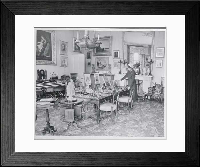 Framed Print : Matron in Victoria's Drawing Room