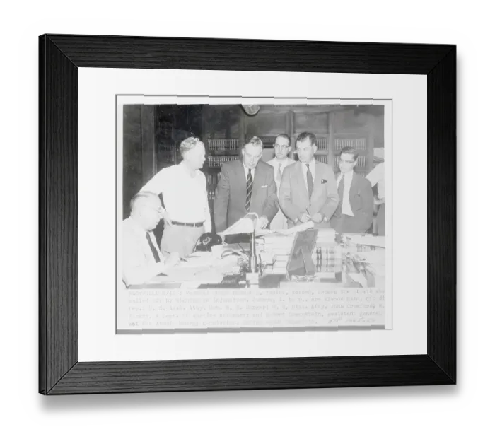 Framed Print : Strike Injunction Leaders Framed Print : Strike Injunction Leaders