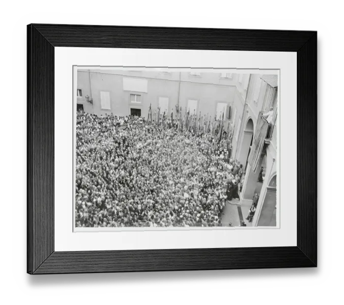 Framed Print : Pope Pius XII Blessing Followers Framed Print : Pope Pius XII Blessing Followers