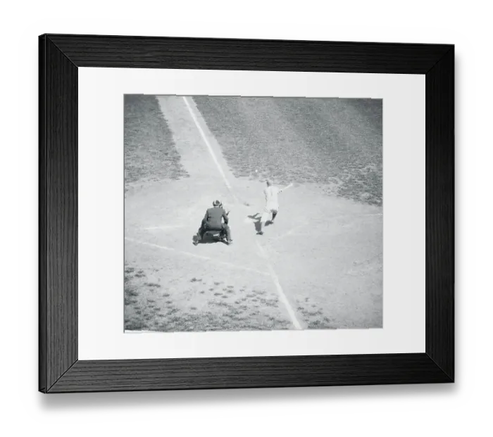 Framed Print : Richie Ashburn Hitting a Foul Ball Framed Print : Richie Ashburn Hitting a Foul Ball