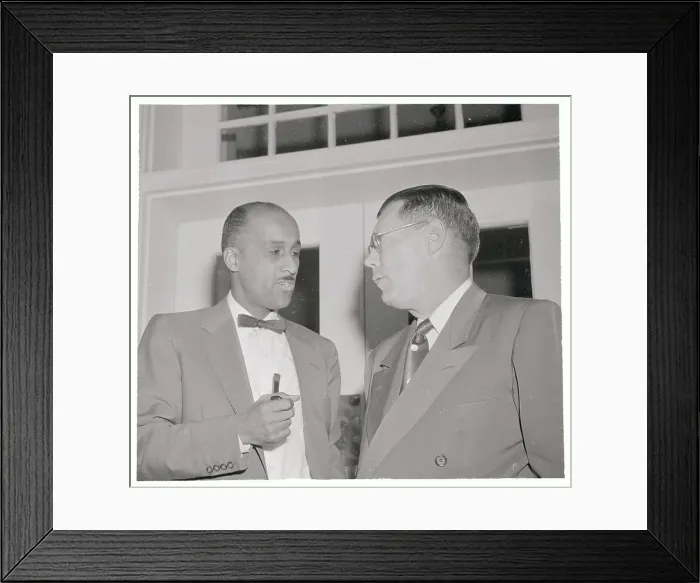 Framed Print : Frank M. Snowden Jr. with James Hagerty Framed Print : Frank M. Snowden Jr. with James Hagerty