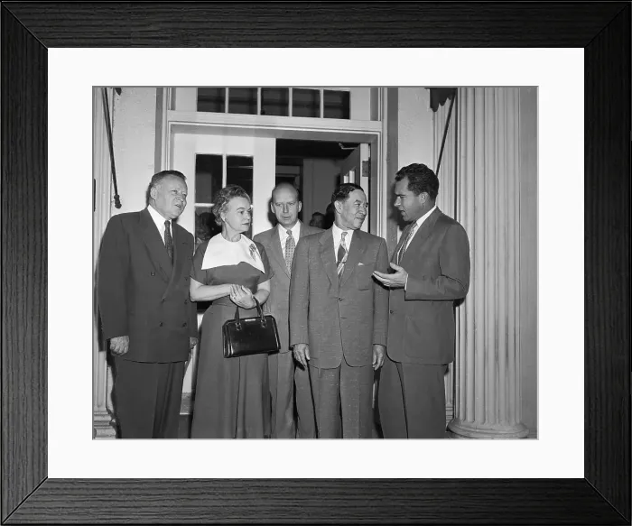 Framed Print : J. Ernest Wilkins Talking with Richard Nixon Framed Print : J. Ernest Wilkins Talking with Richard Nixon