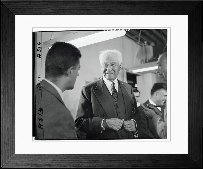 Framed Print : Portrait of Bernard Baruch Framed Print : Portrait of Bernard Baruch
