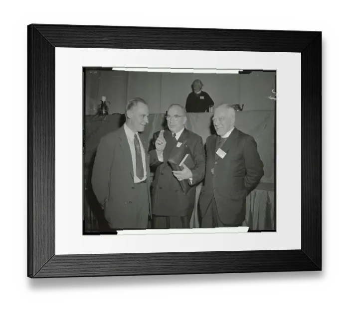 Framed Print : Bishop G. Bromley Oxnam Chatting with Churchmen Framed Print : Bishop G. Bromley Oxnam Chatting with Churchmen