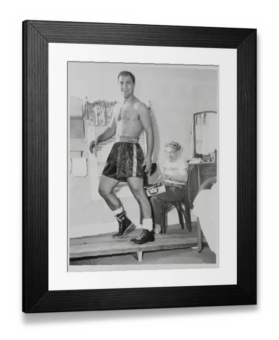 Framed Print : Portrait of Rocky Marciano Framed Print : Portrait of Rocky Marciano