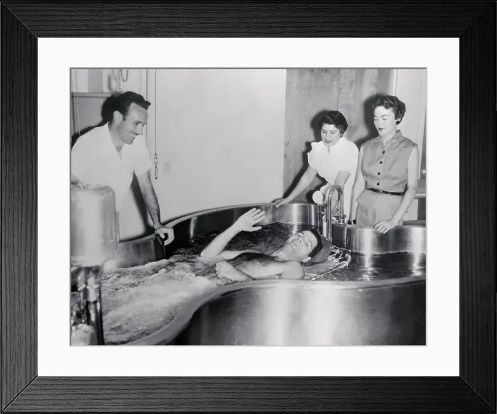 Framed Print : Freeman F. Gosden with Polio Framed Print : Freeman F. Gosden with Polio