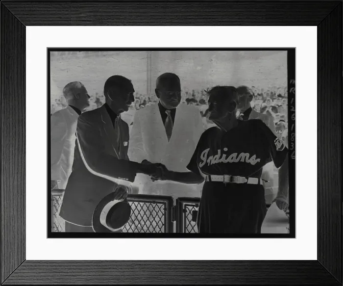 Framed Print : Connie Mack Shaking Hands with Cy Young Framed Print : Connie Mack Shaking Hands with Cy Young