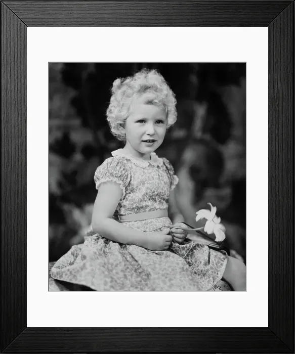 Framed Print : Portrait of Young Princess Anne Framed Print : Portrait of Young Princess Anne