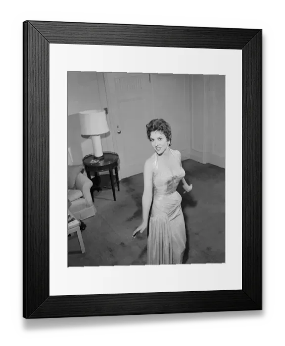 Framed Print : Gina Lollobrigida Wearing Gowns Framed Print : Gina Lollobrigida Wearing Gowns