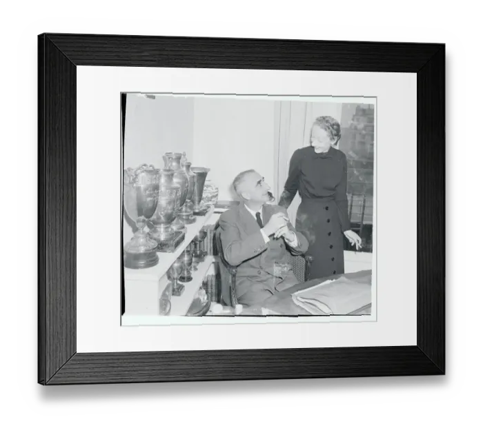 Framed Print : General Christian De Castries and His Wife