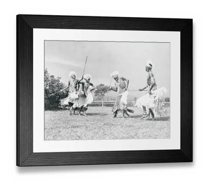 Framed Print : Watutsi Tribe Members Performing a Dance