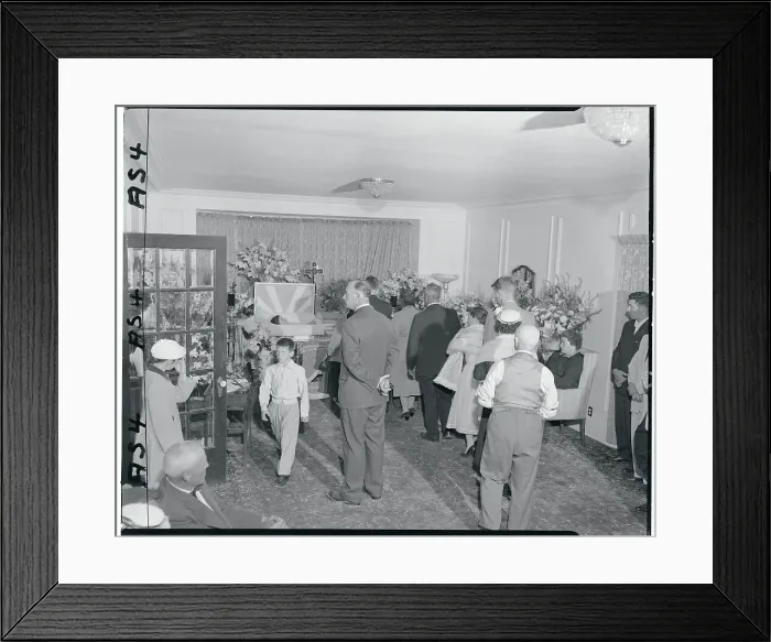 Framed Print : Mourners Viewing Body Framed Print : Mourners Viewing Body