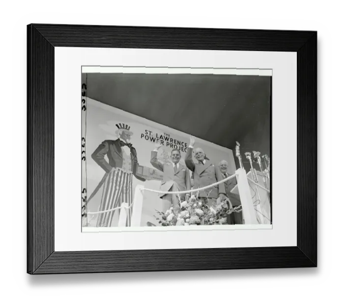 Framed Print : Hydroelectric Power Project Ceremony Framed Print : Hydroelectric Power Project Ceremony