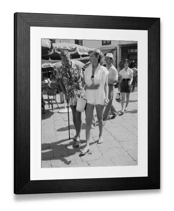 Framed Print : Actress Rhonda Fleming and Morill Lewis Framed Print : Actress Rhonda Fleming and Morill Lewis