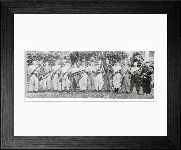 Framed Print : Rebels Lined Up to Surrender Framed Print : Rebels Lined Up to Surrender
