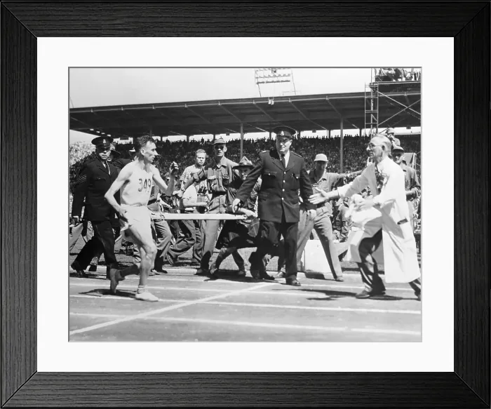 Framed Print : Jim Peters After Race Framed Print : Jim Peters After Race
