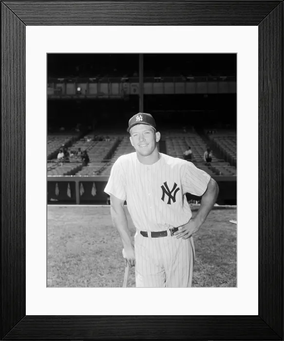 Framed Print : Mickey Mantle Standing with Hand on One Hip Framed Print : Mickey Mantle Standing with Hand on One Hip