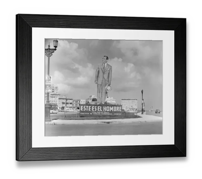 Framed Print : Sculpture of Fulgencio Batista Framed Print : Sculpture of Fulgencio Batista