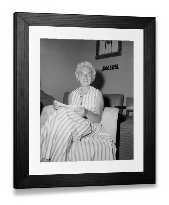Framed Print : Barbara Rockefeller Smiling Framed Print : Barbara Rockefeller Smiling