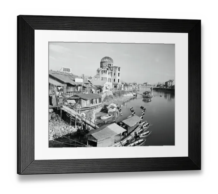 Framed Print : View of Hiroshima Reconstructed Framed Print : View of Hiroshima Reconstructed