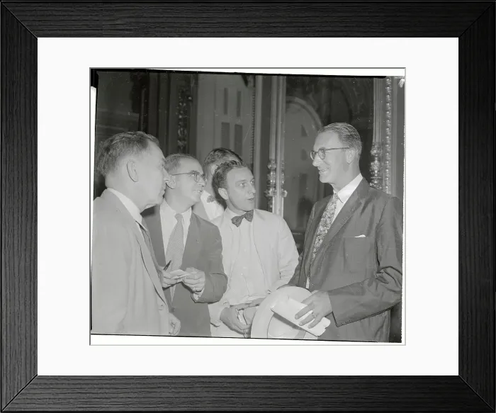 Framed Print : Estes Kefauver Talking to Reporters Framed Print : Estes Kefauver Talking to Reporters