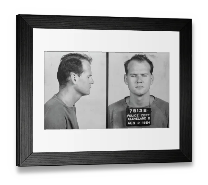 Framed Print : Mug Shots of Dr. Samual Sheppard Framed Print : Mug Shots of Dr. Samual Sheppard