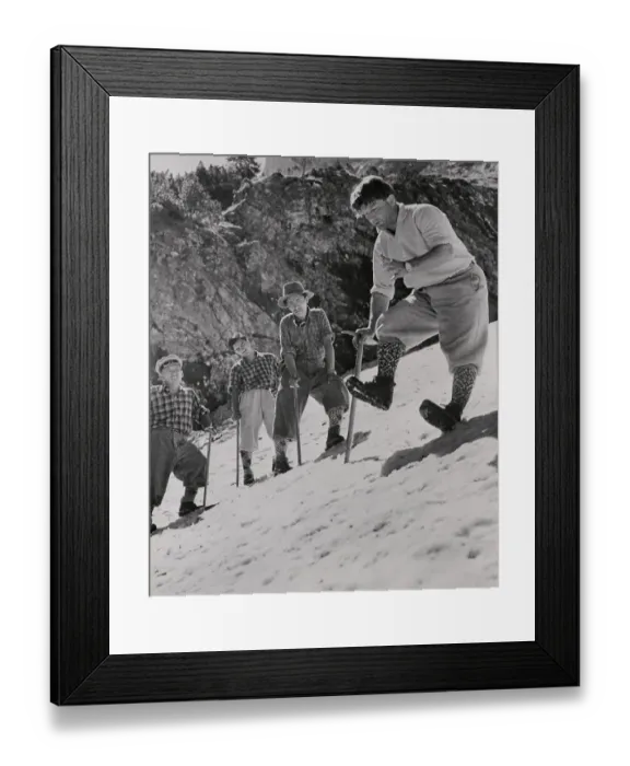 Framed Print : Swiss Mountaineering School Framed Print : Swiss Mountaineering School